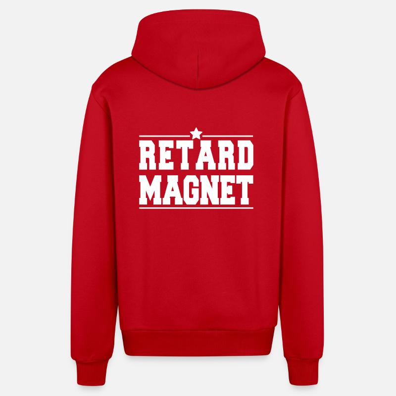 Stern RetardMagnet - Organic Relaxed Kapuzenjacke Made in EU - Rot