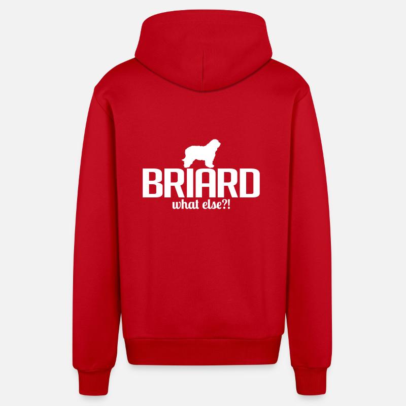BRIARD whatelse - Veste à capuche bio décontractée fabriquée en UE - rouge