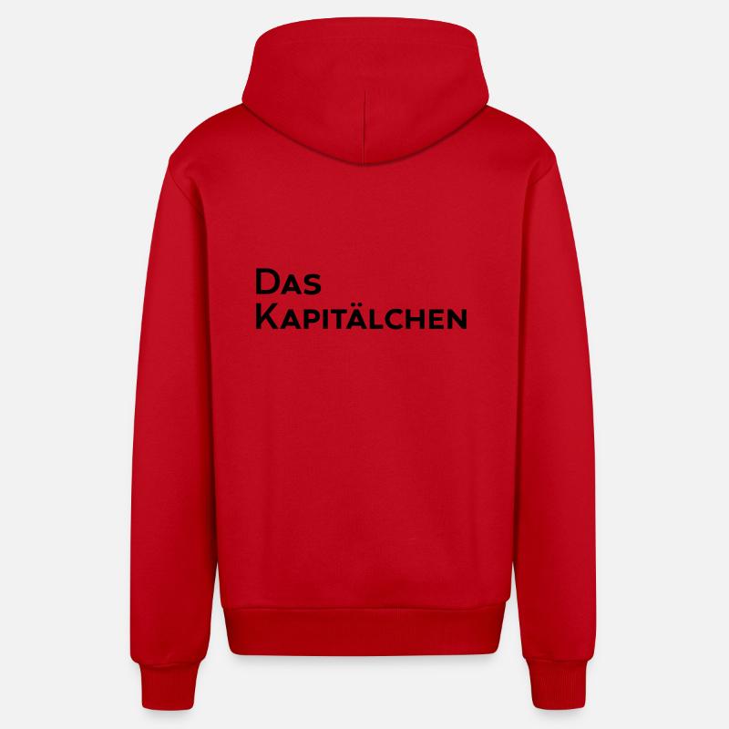Das Kapitälchen - Organic Relaxed Kapuzenjacke Made in EU - Rot