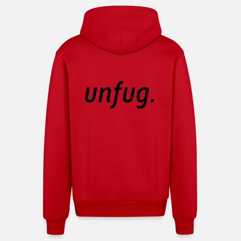 méfait. - Veste à capuche bio décontractée fabriquée en UE - rouge