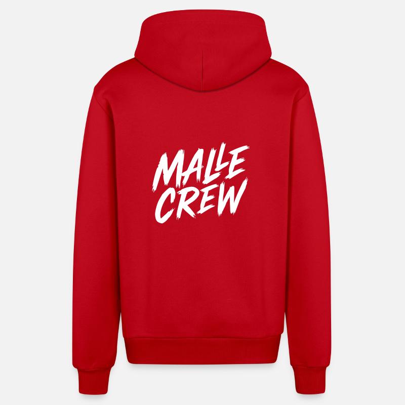 Malle Crew Mallorca - Veste à capuche bio décontractée fabriquée en UE - rouge