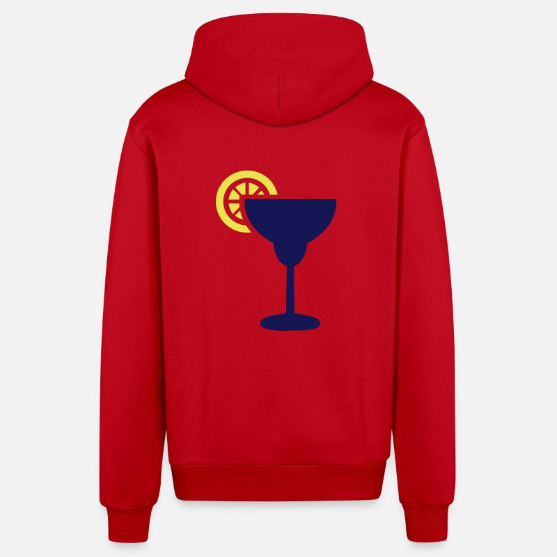 Tequilla Alkohol - Organic Relaxed Kapuzenjacke Made in EU - Rot