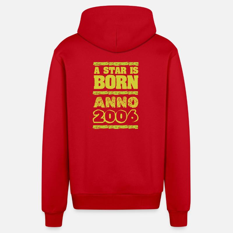 Prix 2006 - Veste à capuche bio décontractée fabriquée en UE - rouge