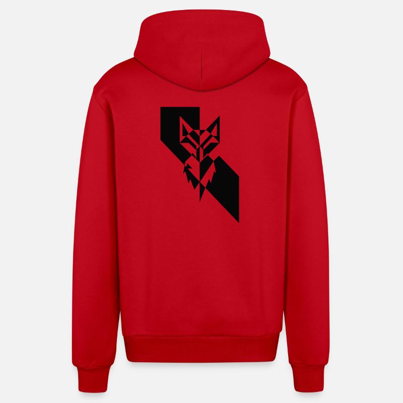 Vulpa INSTINCT - Veste à capuche bio décontractée fabriquée en UE - rouge