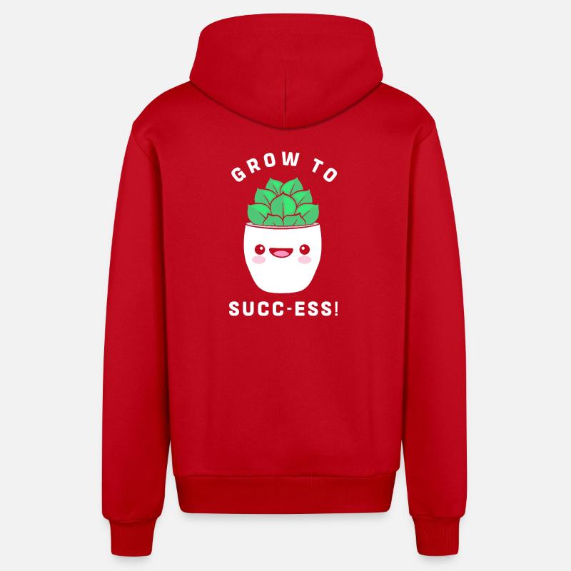 Cactus Plante Cactus - Veste à capuche bio décontractée fabriquée en UE - rouge
