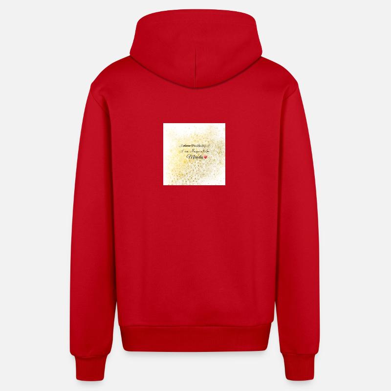 Vous êtes un aimant ! - Veste à capuche bio décontractée fabriquée en UE - rouge