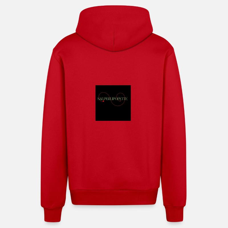 Salperlipopette rainbow butterfly créa - Veste à capuche bio décontractée fabriquée en UE - rouge