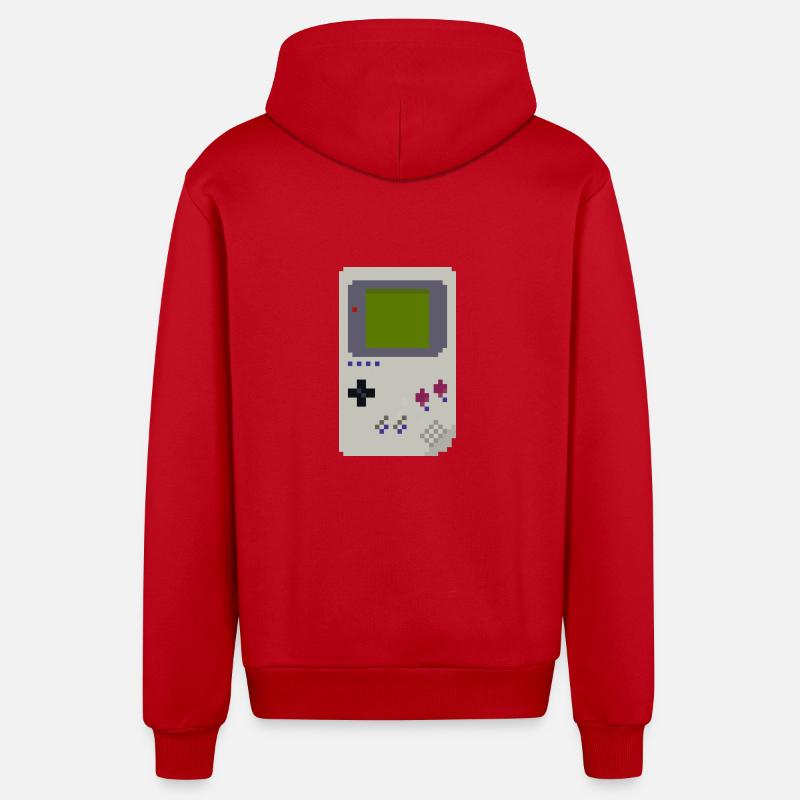 Console - Veste à capuche bio décontractée fabriquée en UE - rouge