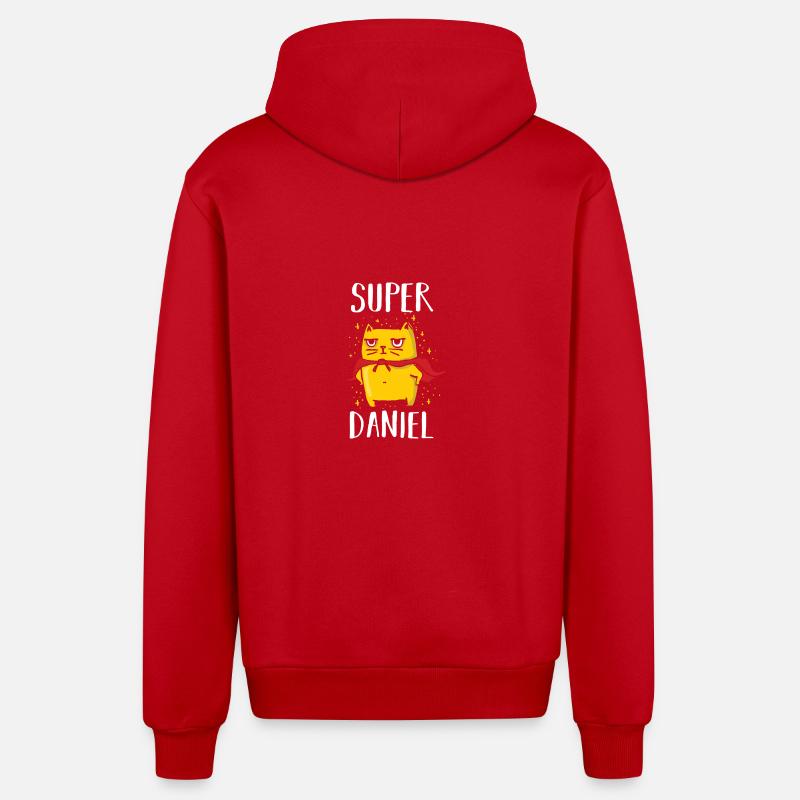 Daniel - Organic Relaxed Kapuzenjacke Made in EU - Rot