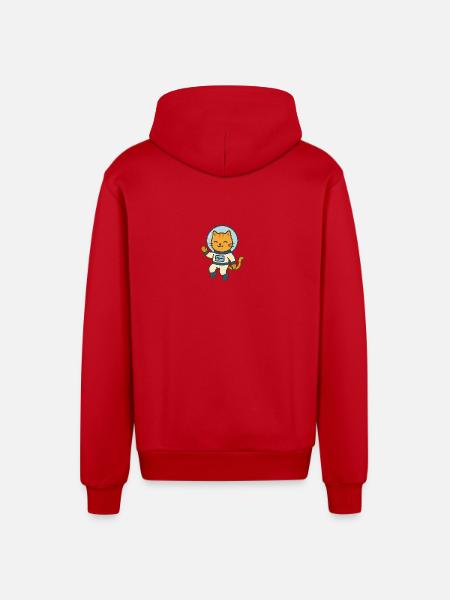 Astrocat - Organic Relaxed Hooded Jacket Made in EU - red