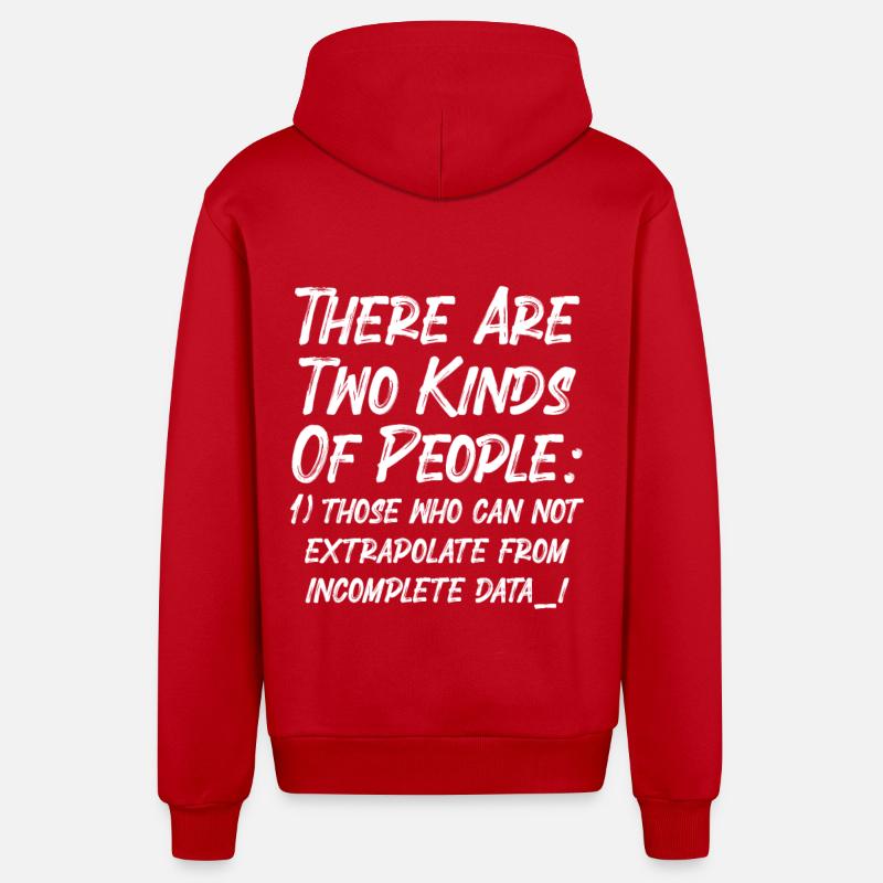 Données incomplètes Funny Science Nerd - Veste à capuche bio décontractée fabriquée en UE - rouge