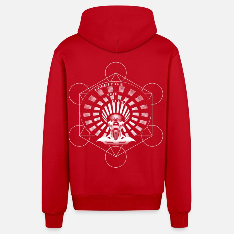 Hardstyle ease my mind - Veste à capuche bio décontractée fabriquée en UE - rouge