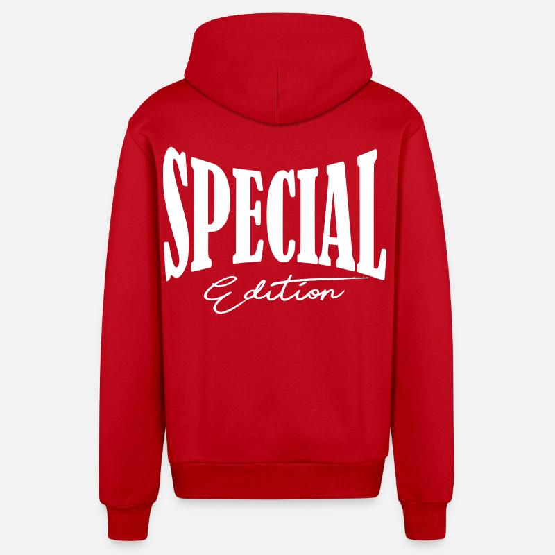 Chemise Tuner édition spéciale - Veste à capuche bio décontractée fabriquée en UE - rouge