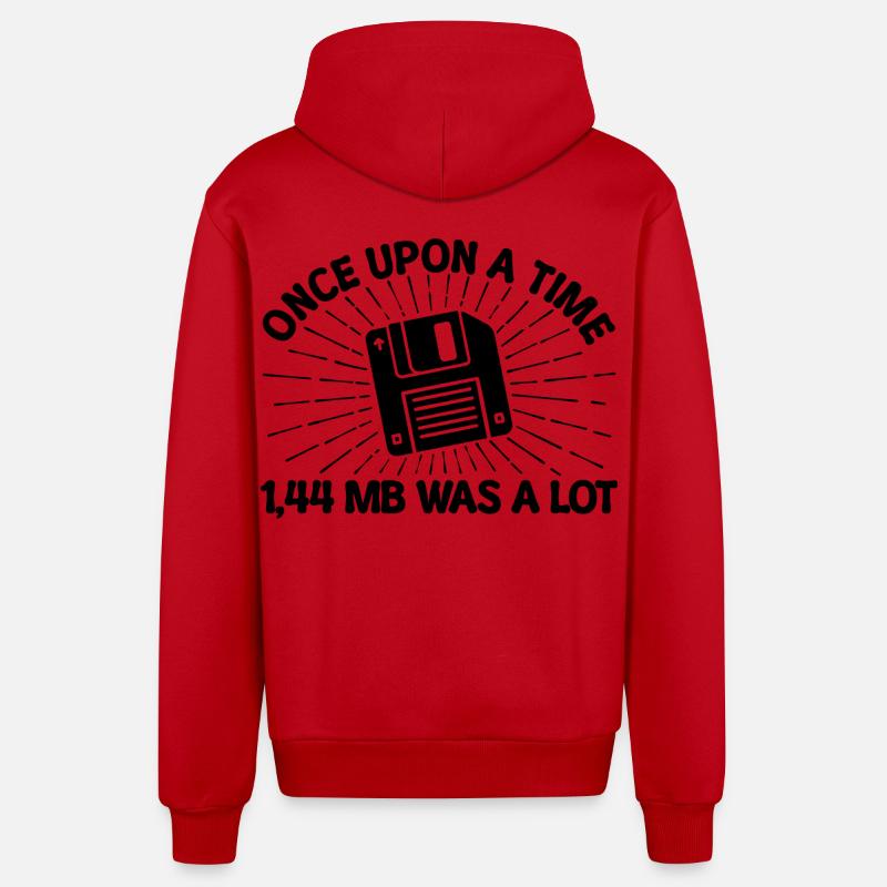 Programmierer Debug Skripting Developer Statement - Organic Relaxed Kapuzenjacke Made in EU - Rot