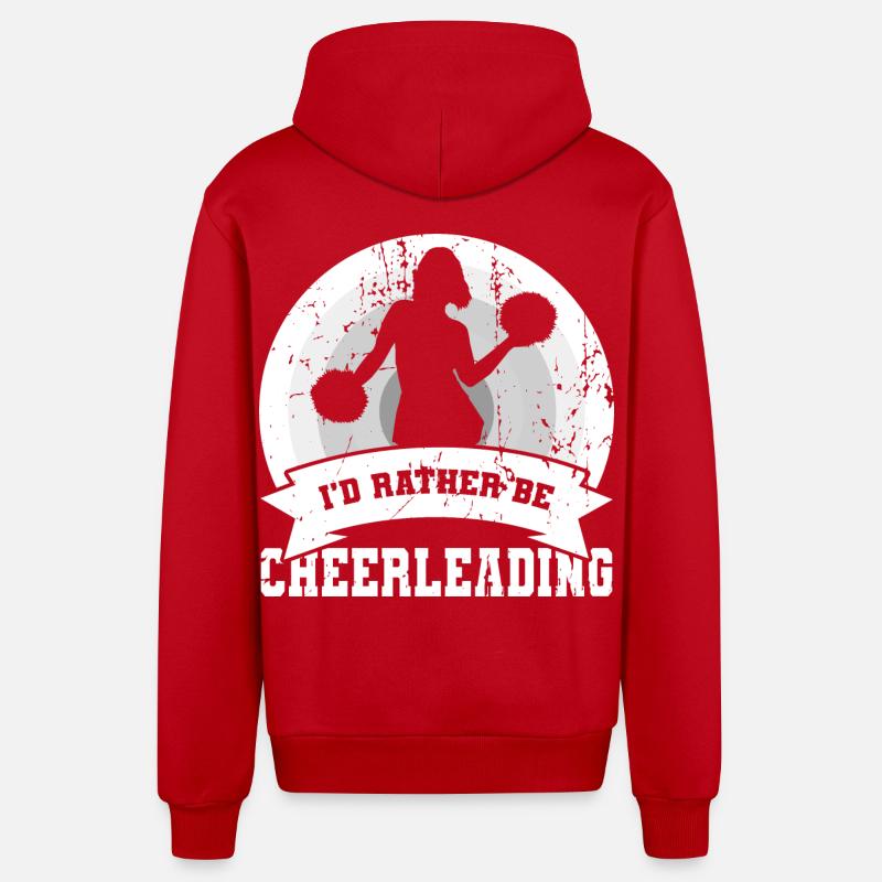 I’d Rather Be Cheerleading - Organic Relaxed Kapuzenjacke Made in EU - Rot