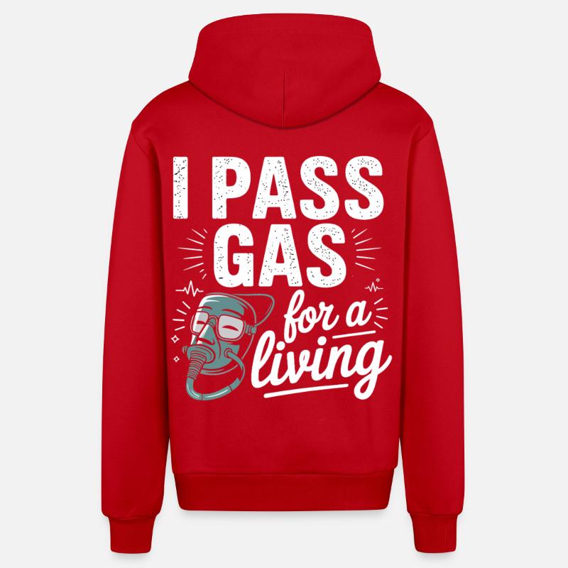 Graphique motivant une infirmière - Veste à capuche bio décontractée fabriquée en UE - rouge
