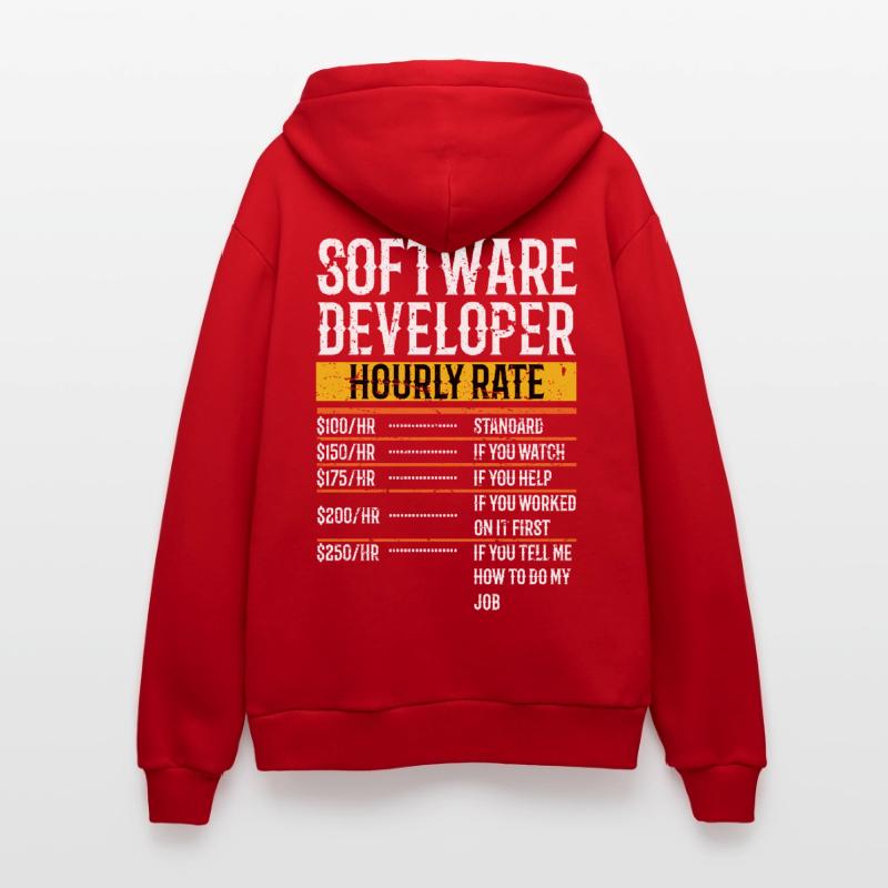 Software Developer Hourly Rate Software Developer Organic Relaxed Kapuzenjacke Made in EU