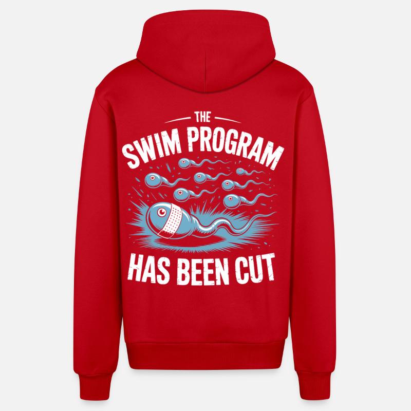 Schwimmprogramm wurde beendet - Organic Relaxed Kapuzenjacke Made in EU - Rot