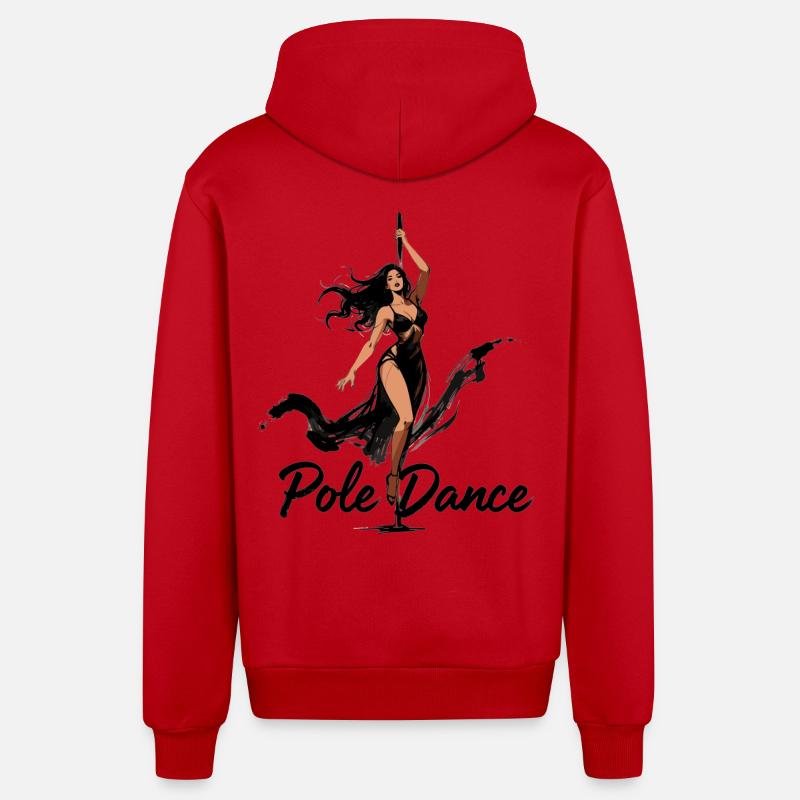 Pole Dance Poledancerin ästhetisch Geschenk - Organic Relaxed Kapuzenjacke Made in EU - Rot