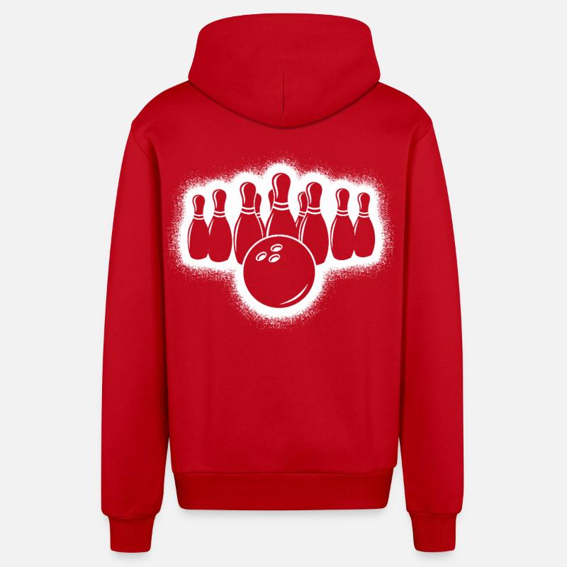 Bowler Garçons Garçons Garçons - Veste à capuche bio décontractée fabriquée en UE - rouge