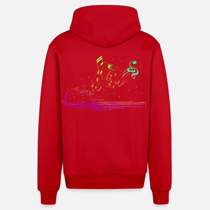 Fosse, section de percussions de marimbistes - Veste à capuche bio décontractée fabriquée en UE - rouge