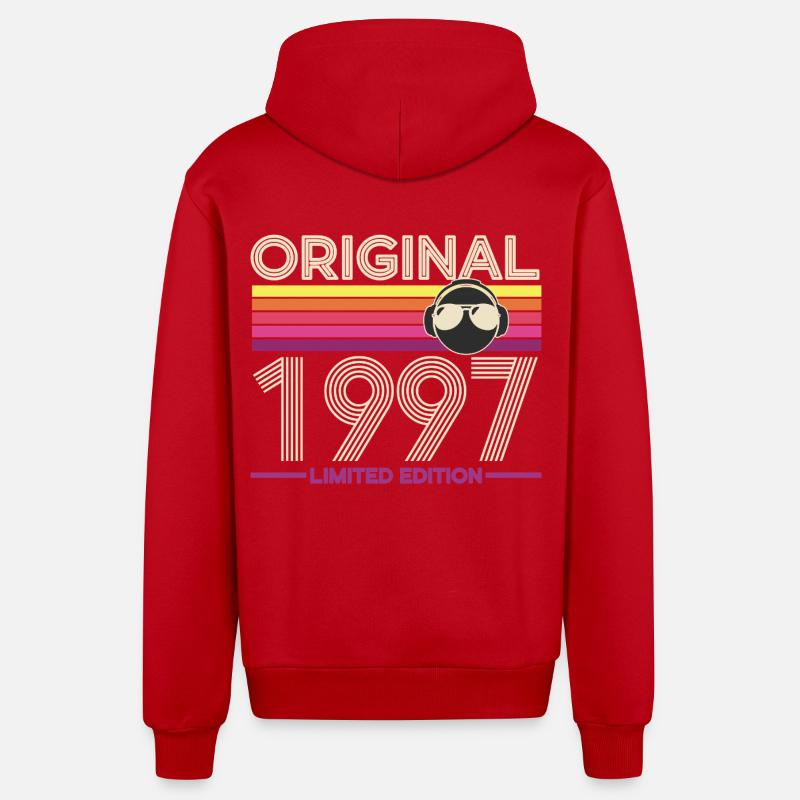 Original 1997 Édition Rétro - Veste à capuche bio décontractée fabriquée en UE - rouge