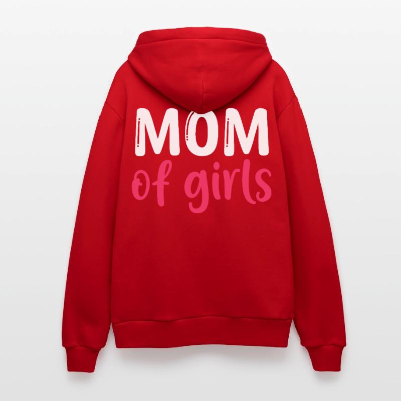 Mutter der Mädchen – Beste Mutter – Muttertag Organic Relaxed Kapuzenjacke Made in EU