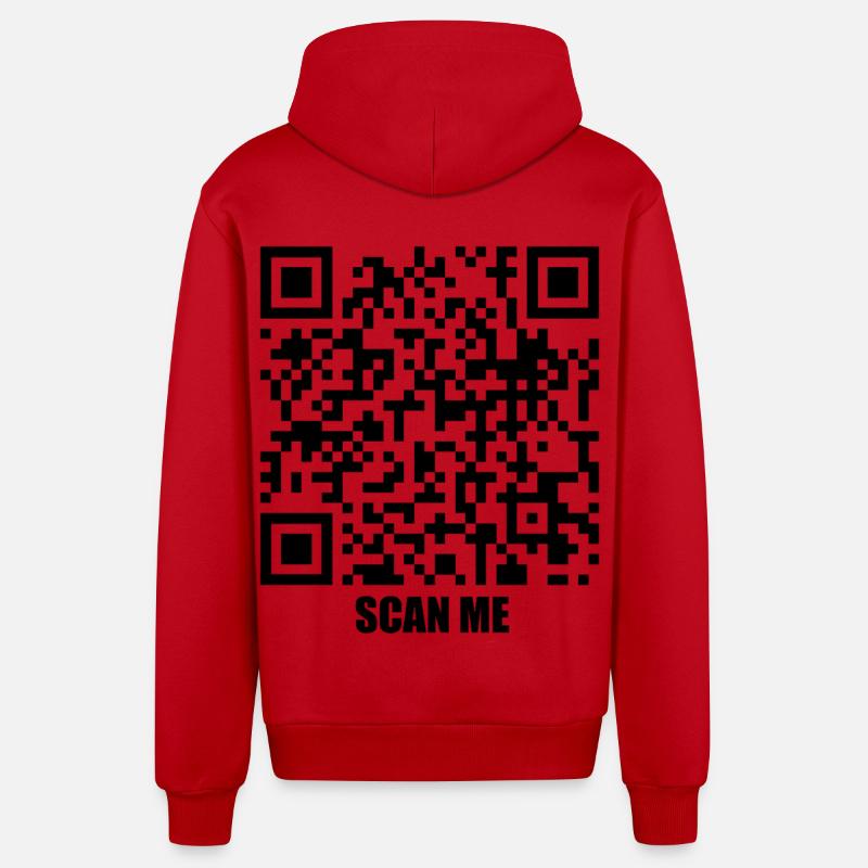 Message de citation – Volons ensemble - Veste à capuche bio décontractée fabriquée en UE - rouge