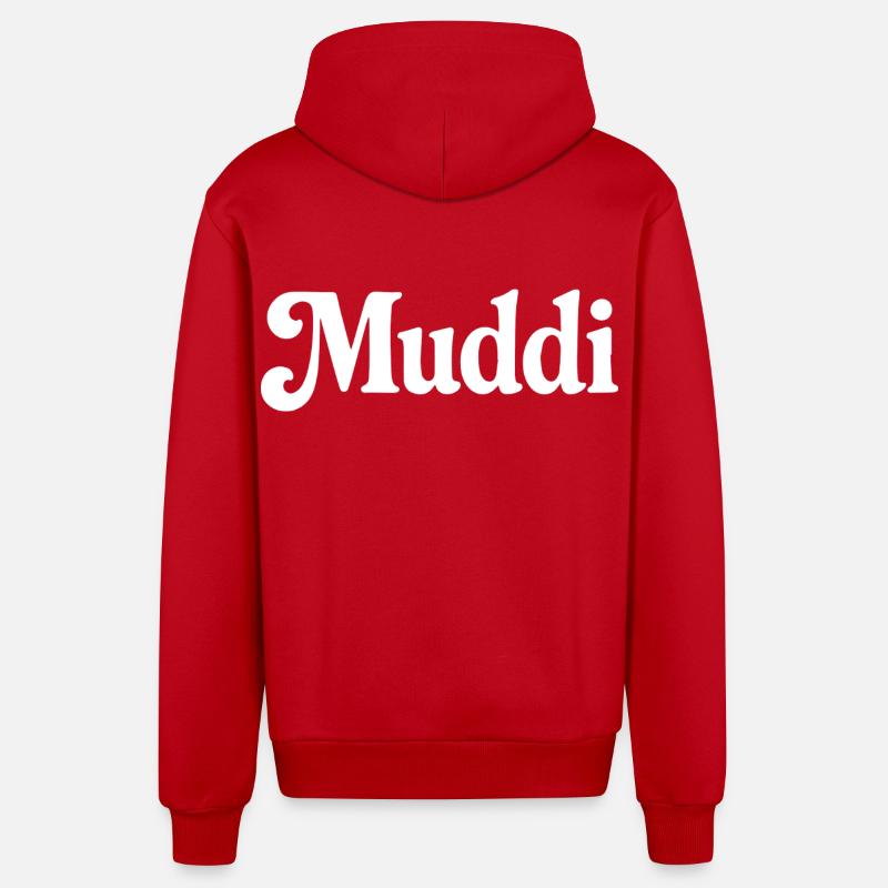 Muddi - Organic Relaxed Kapuzenjacke Made in EU - Rot