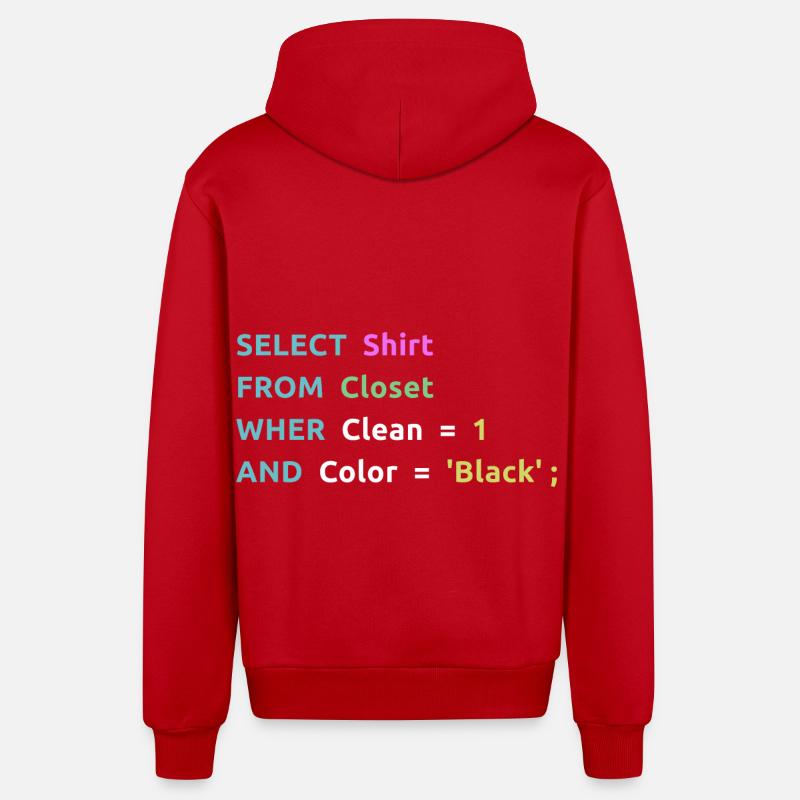 Nerd Computer Computerarbeit Coder Geschenkidee - Organic Relaxed Kapuzenjacke Made in EU - Rot