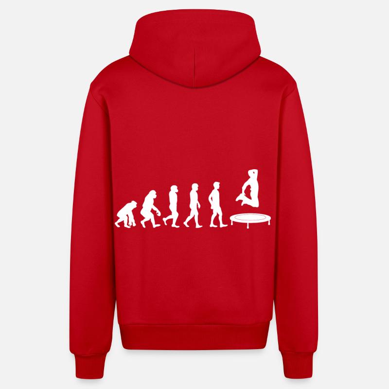 Trampoline Evolution - Veste à capuche bio décontractée fabriquée en UE - rouge