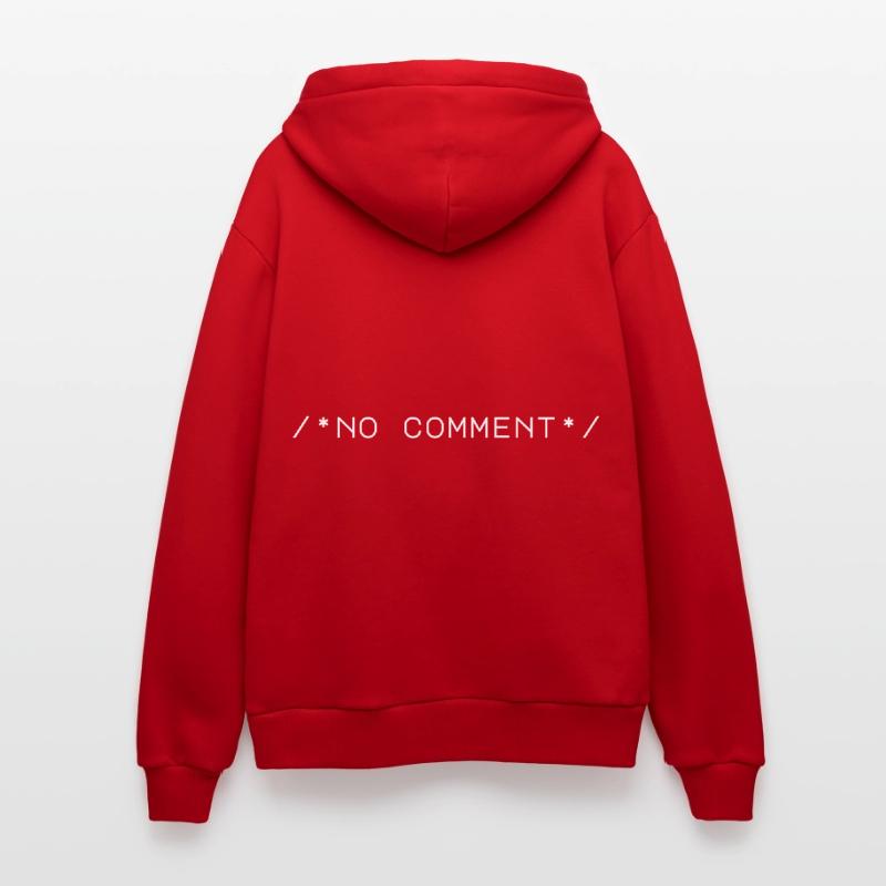 Computer Computer Work Coder Code Nerd IT Freak Organic Relaxed Hooded Jacket Made in EU