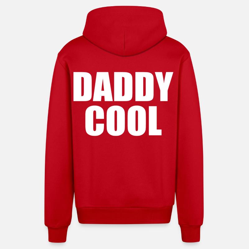 Daddy cool - Veste à capuche bio décontractée fabriquée en UE - rouge