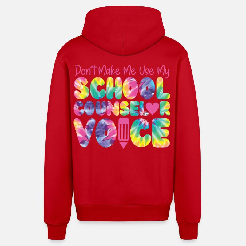 Conseiller scolaire Tie Dye Don’t - Veste à capuche bio décontractée fabriquée en UE - rouge