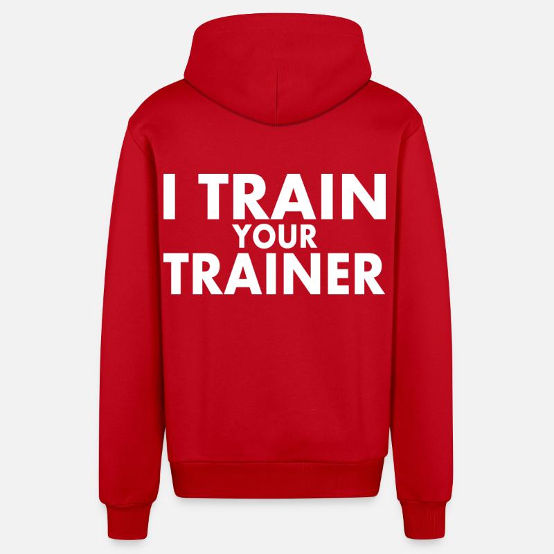 I train your trainer - Veste à capuche bio décontractée fabriquée en UE - rouge