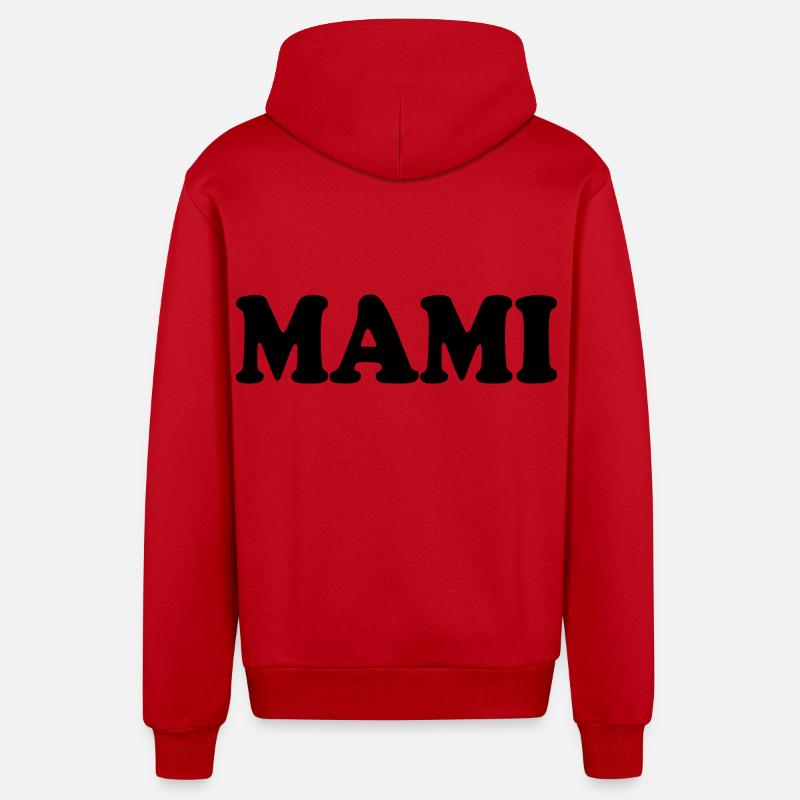 Mami - Organic Relaxed Hooded Jacket Made in EU - red