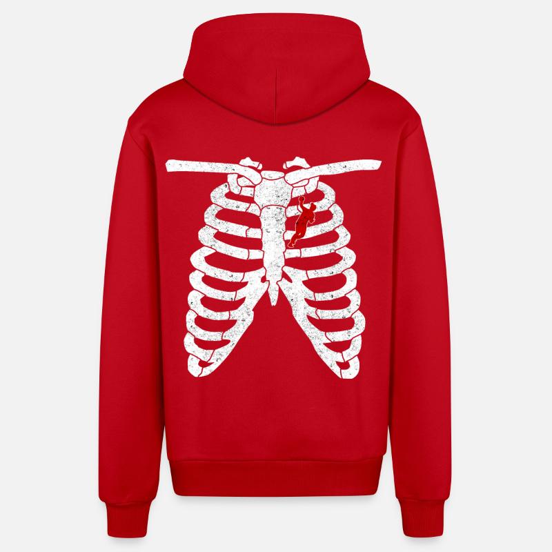 Handball handball cadeau cadeau idée - Veste à capuche bio décontractée fabriquée en UE - rouge