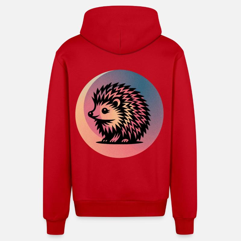 Igel - Organic Relaxed Kapuzenjacke Made in EU - Rot