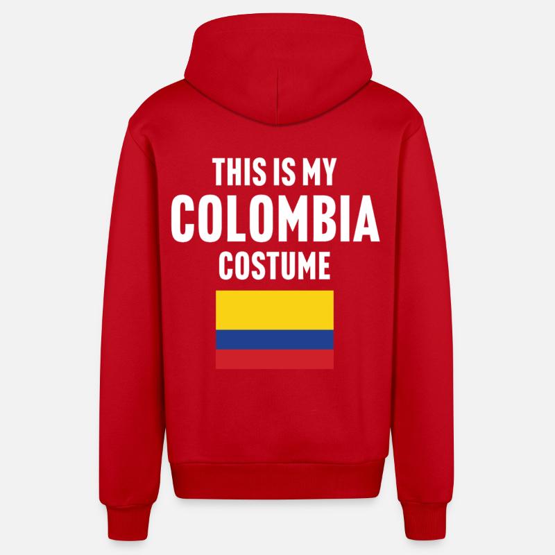 C’est mon costume de Colombie - Veste à capuche bio décontractée fabriquée en UE - rouge