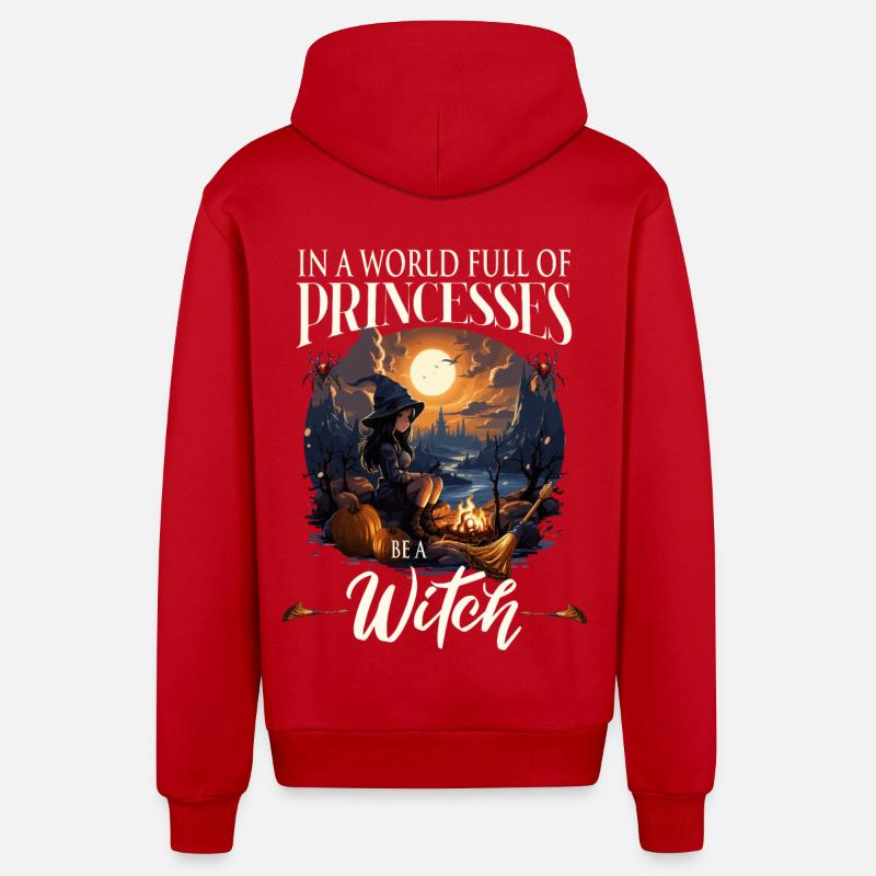 Witch - Organic Relaxed Kapuzenjacke Made in EU - Rot