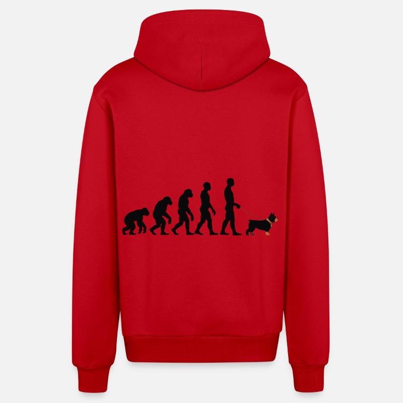 Cane corso - Veste à capuche bio décontractée fabriquée en UE - rouge