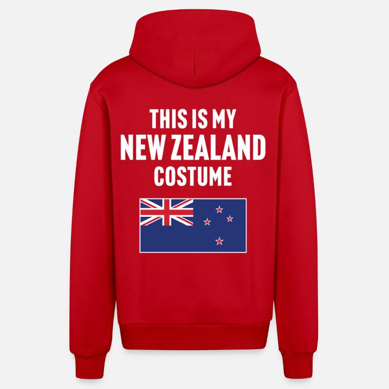 C’est mon costume néo-zélandais - Veste à capuche bio décontractée fabriquée en UE - rouge
