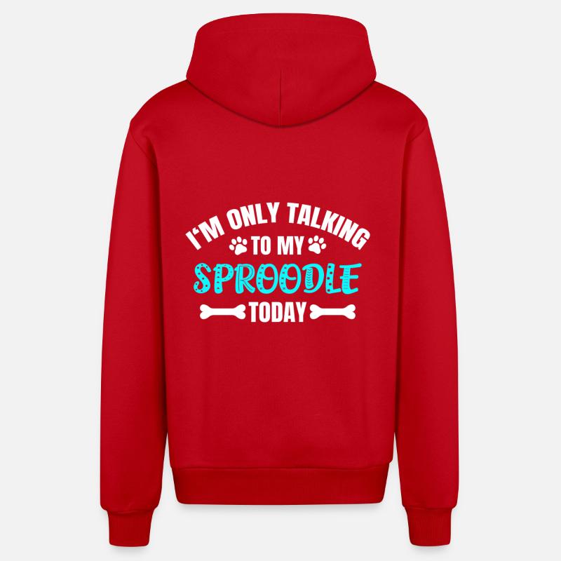 Sproodle - Veste à capuche bio décontractée fabriquée en UE - rouge