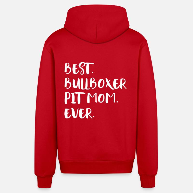 Bullboxer Pit - Veste à capuche bio décontractée fabriquée en UE - rouge