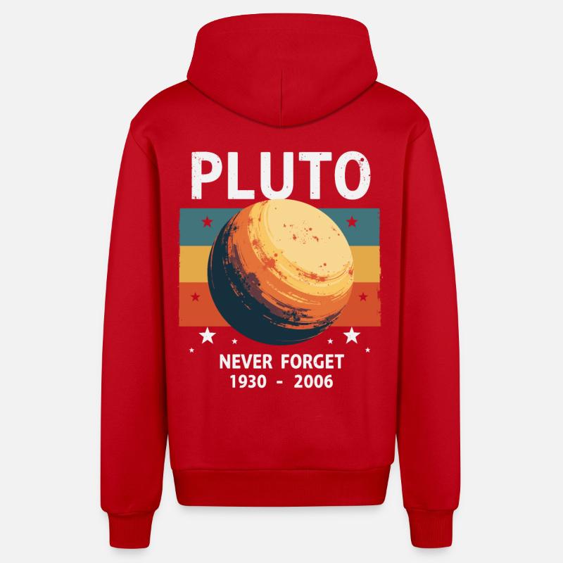 Pluto - Organic Relaxed Kapuzenjacke Made in EU - Rot