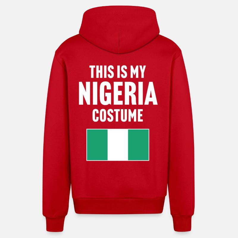 C’est mon costume nigérian - Veste à capuche bio décontractée fabriquée en UE - rouge