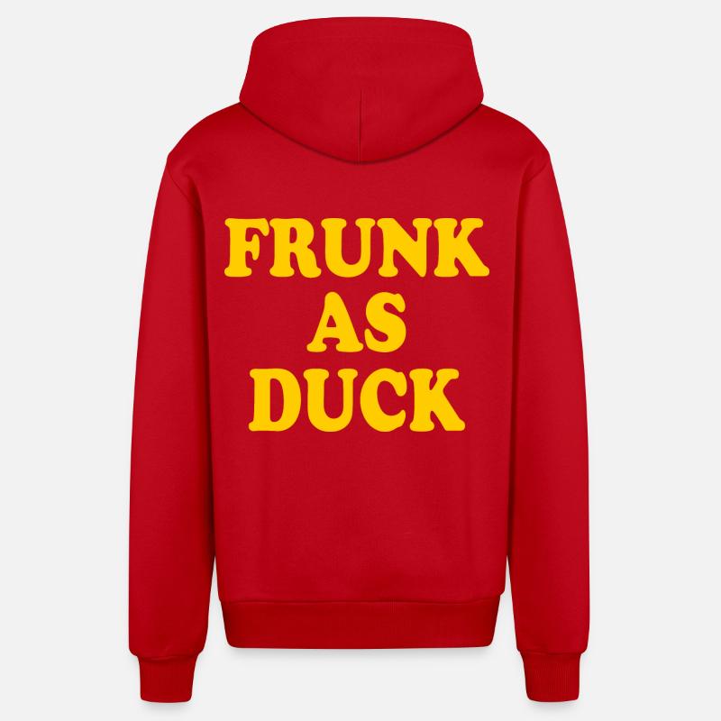 Frunk as duck - Organic Relaxed Kapuzenjacke Made in EU - Rot