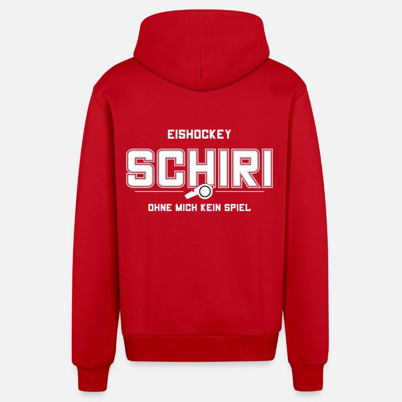 Ref - Veste à capuche bio décontractée fabriquée en UE - rouge