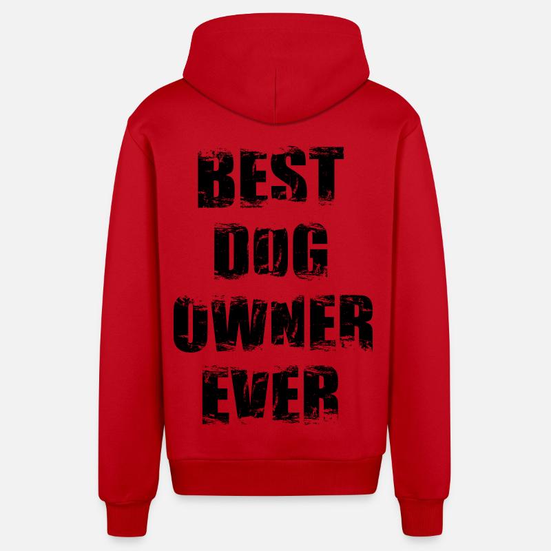 Bester Hundehalter aller Zeiten - Organic Relaxed Kapuzenjacke Made in EU - Rot
