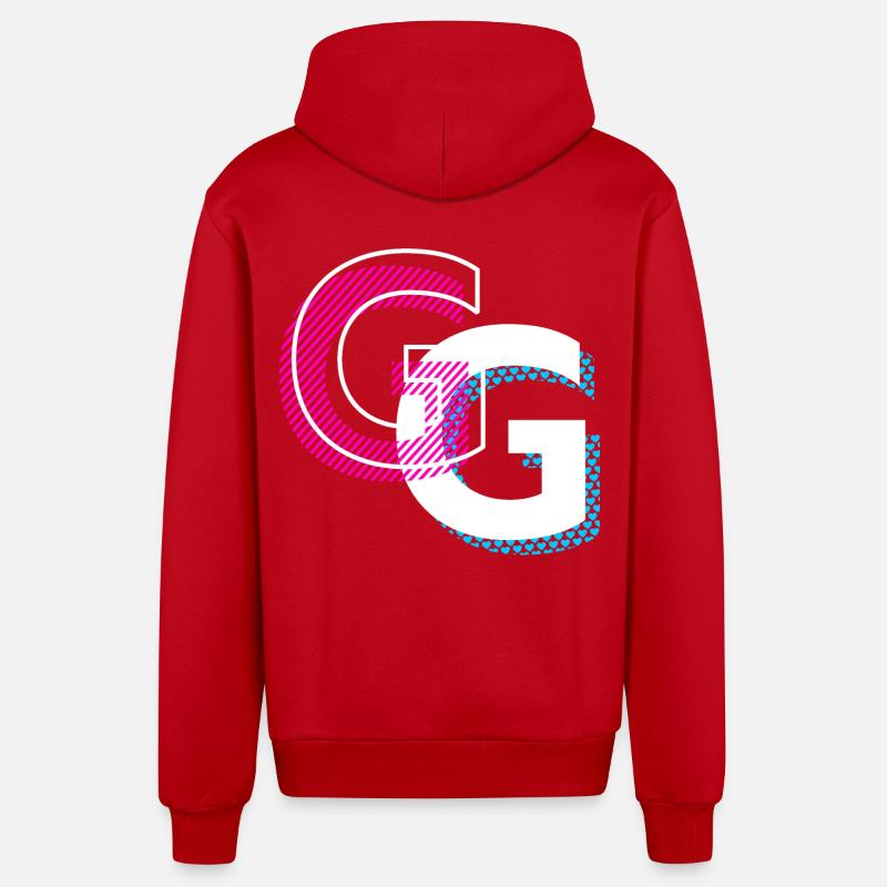 Graffiti G Design Geschenk - Organic Relaxed Kapuzenjacke Made in EU - Rot